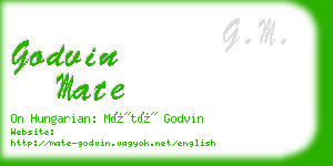 godvin mate business card